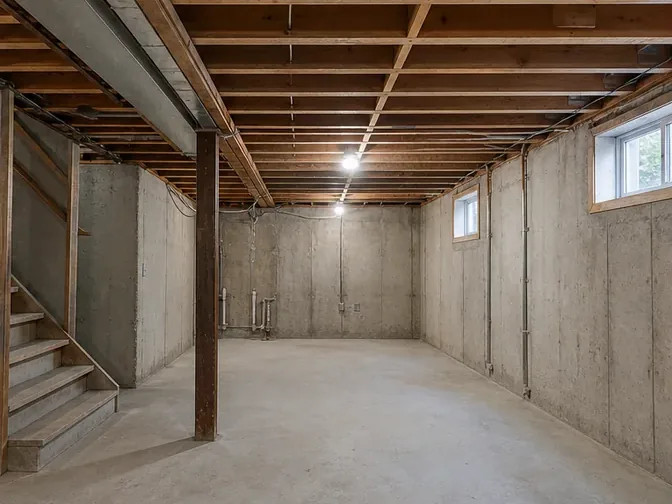 Basement Stairwell Gut-Out in Markham after demolition and cleanup