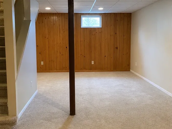 Finished Basement Gut-Out in Thornhill before work began