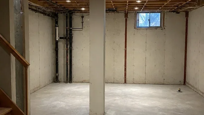 Basement Wet-Bar Demolition in Vaughan after demolition and cleanup