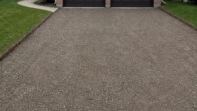 Concrete Driveway Removal in Richmond Hill after demolition and cleanup