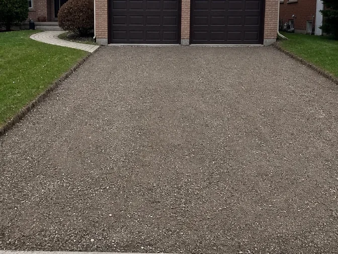 Concrete Driveway Removal in Richmond Hill after demolition and cleanup