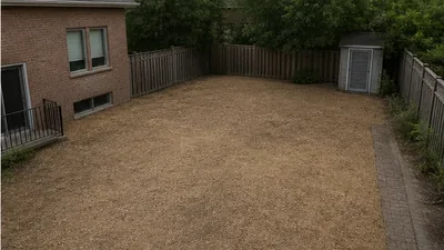Concrete Pool Removal in Richmond Hill after demolition and cleanup